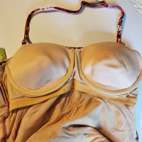 NWT Garnet Hill Spice Print 1 pc Swimsuit Size 12 - Picture 7 of 8